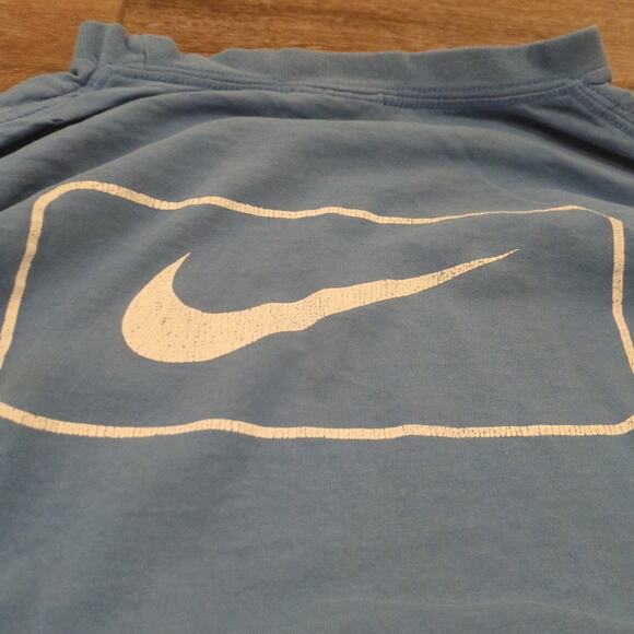 VTG Nike Adult Large Long Sleeve Shirt Skater Punk Faded Distressed Aqua Y2K - Picture 8 of 8